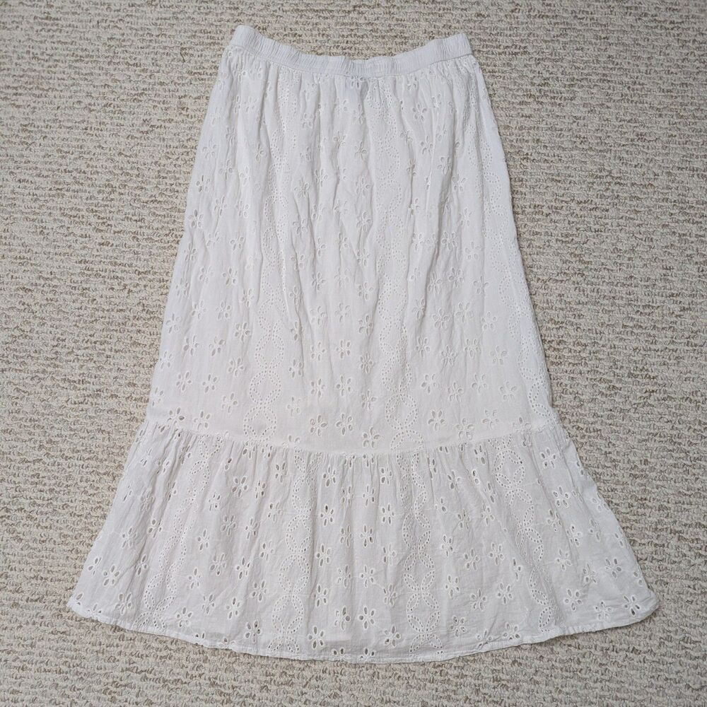 NAOO Women's Sz M Cotton Maxi Skirt - Picture 2 of 3